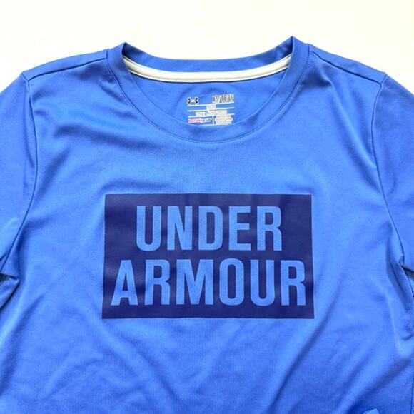 Under Armour HeatGear Blue T-Shirt - Picture 2 of 4